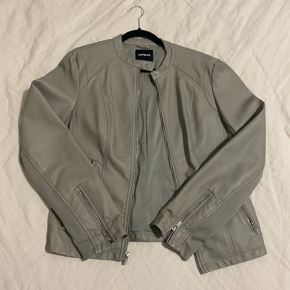 Women’s faux leather moto  jacket